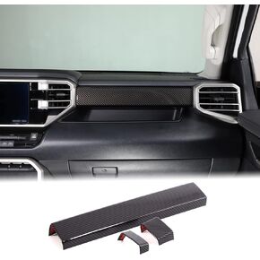 Car Center Control Panel Dashboard Strips Trim Compatible with Toyota Tundra/Sequoia 2022-2024 Center Console Molding Panel Cover Dashboard Central Control Strip Interior Decoration Trim Accessories