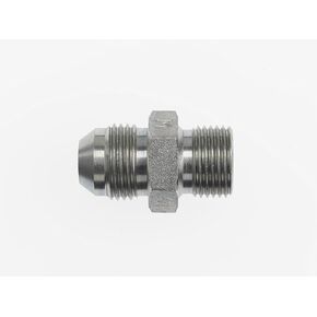 7005-10-L15-22 Steel Light Dual Purpose Straight Conversion Adapter Fitting, 7/8"-14 Male JIC x M22 x 1.5 Male Metric Straight Thread