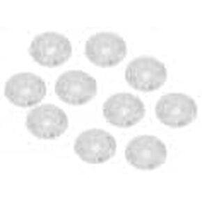 10Pcs Footswitch Toppers, Clear Transparent Universal for Guitar Effects Pedal Accessories