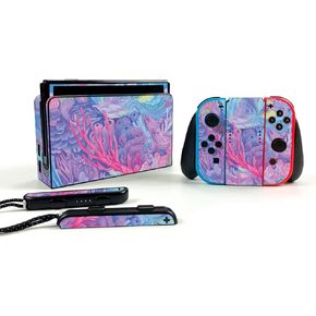 MightySkins Skin Compatible with Nintendo Switch OLED - Dreamy Reef | Protective, Durable, and Unique Vinyl Decal wrap Cover | Easy to Apply, Remove, and Change Styles | Made in The USA