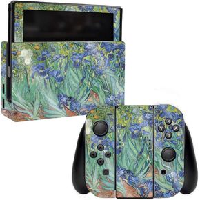 MightySkins Glossy Glitter Skin for Nintendo Switch - Irises | Protective, Durable High-Gloss Glitter Finish | Easy to Apply, Remove, and Change Styles | Made in The USA