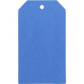 CleverDelights Blue Price Tags - 2" x 3.5" - 100 Pack - Paper Gift Tag