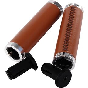SENQI Mountain Bike Leather Handlebar Grips