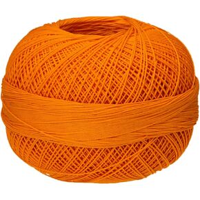 Handy Hands Lizbeth Premium Cotton Thread, Size 40, Bright Orange