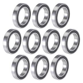 uxcell 6906-2RS Deep Groove Ball Bearings 30mm x 47mm x 9mm Double Sealed Chrome Steel P6(ABEC3) 10pcs