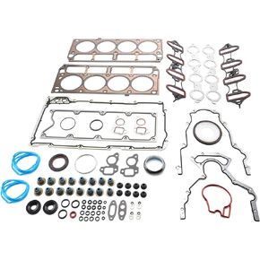 Full Cylinder Engine Gasket Set Fit for Silverado Tahoe GMC Sierra 1500 4.8l 5.3l V8 2002 2003 2004 2005 2006 2007 2008 2009 2010 2011
