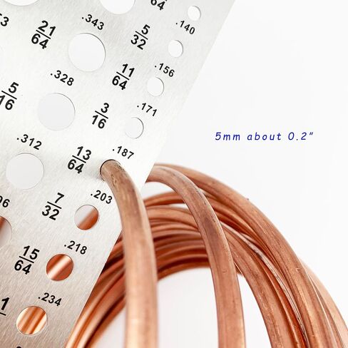 32.8 Feet Soft Round Copper Wire Bendable Metal Wire Jewelry Craft Wire Beading Floral Making Jewelry Making Doll Making (6 Gauge/4mm) in Saudi Arabia