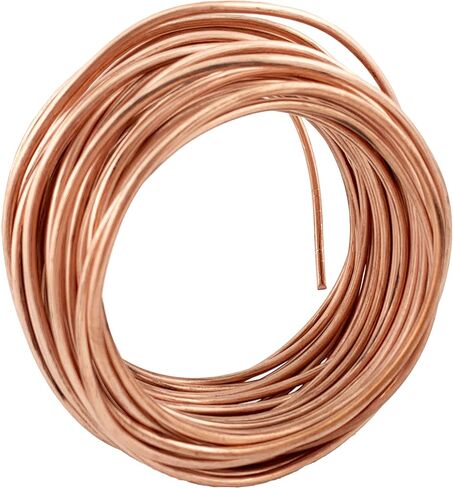 32.8 Feet Soft Round Copper Wire Bendable Metal Wire Jewelry Craft Wire Beading Floral Making Jewelry Making Doll Making (6 Gauge/4mm) in Saudi Arabia
