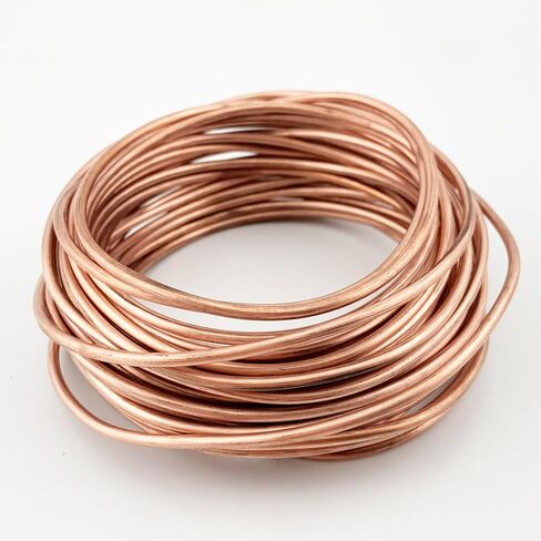32.8 Feet Soft Round Copper Wire Bendable Metal Wire Jewelry Craft Wire Beading Floral Making Jewelry Making Doll Making (6 Gauge/4mm) in Saudi Arabia