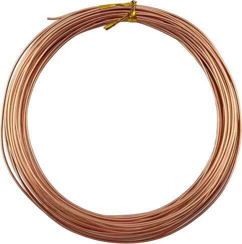 32.8 Feet Soft Round Copper Wire Bendable Metal Wire Jewelry Craft Wire Beading Floral Making Jewelry Making Doll Making (6 Gauge/4mm) in Saudi Arabia