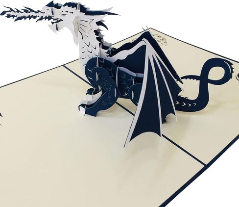 Dragon Pop Up Card by DEVINE Popup Cards | 3D Cards Pop Up Birthday Cards for Women Kids Mom Dad Husband Wife | Pop Up Greeting Cards | Funny 3D Birthday Pop Up Card |Love Father Boy Girl Son Daughter in Saudi Arabia