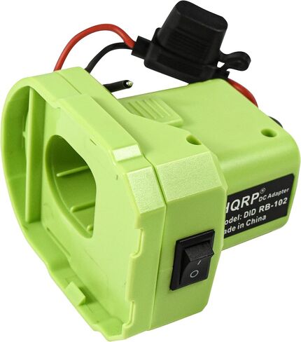محول بطارية HQRP مع مصهر ومفتاح، محول عجلة الطاقة متوافق مع بطارية Ryobi ONE Plus 18 فولت، محول طاقة للركوب بنفسك على الشاحنة، ألعاب RC، الروبوتات وأضواء العمل in Kuwait
