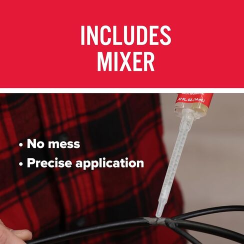 J-B Weld Clear 5 Minute Epoxy، 14 مل، خلاط ثابت، عبوتين، ClearWeld 14 مل، 50114H-2 in Kuwait