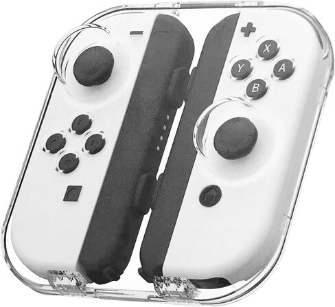 حقيبة تخزين شفافة مع حماية من الغبار للمحول/OLED Joy-CON، حافظة مغناطيسية مغلقة مصممة لوحدات التحكم في المحولات Joy-CON، ملحقات حماية لوحة ألعاب خفيفة الوزن للاستخدام أثناء التنقل. in Kuwait