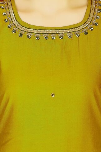 ladyline Formal Plain Silk Zardosi Handwork Salwar Kameez Banarasi Silk Dupatta Womens in Saudi Arabia