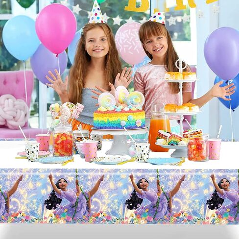 3 قطع من مفرش المائدة لحفلات إيزابيلا إنكانتو إيزابيلا ديكورات حفلات أعياد الميلاد، غطاء طاولة بلاستيكي للاستعمال مرة واحدة من أجل لوازم ديكور حفلات أعياد الميلاد من إنكانتو، مقاس 70.8 × 42.5 بوصة in Kuwait