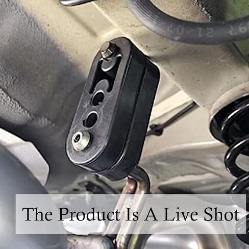 قطعتان من وسادة مطاطية معلقة لأنبوب عادم السيارات، عروة رفع كاتم الصوت المسامية العامة بأربعة فتحات، حلقة تعليق كاتم صوت ماسورة العادم، مناسبة لمعظم الموديلات (أسود) in Kuwait