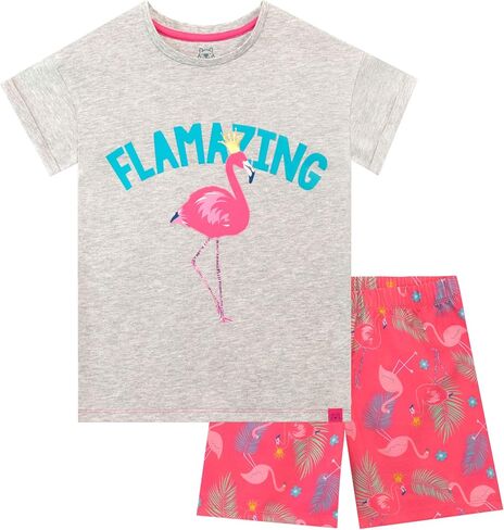 Girls' Flamingo Short Pajamas in Saudi Arabia