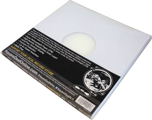 (25) 12" Premium Polylined HEAVYWEIGHT Record Inner Sleeves - Archival Quality, Heavyweight Paper & Plastic #12IA in Saudi Arabia