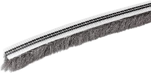 METALLIXITY Brush Seal Weather Stripping (1/4"x1/4"x19.7ft), Card Slot Door Brush Strip W PP Slice - for Sliding Sash Door Window Wardrobe Seal in Kuwait