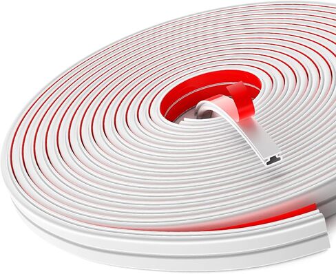 40 Feet Rubber Weather Stripping Door Seal Strip, Front Door Seal Strip Door Weather Stripping, Self-Adhesive Backing Window Seal Strip (White) in Saudi Arabia