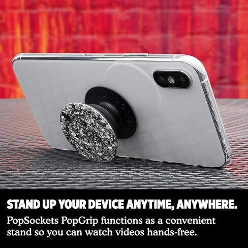 ​​​​PopSockets: Phone Grip with Expanding Kickstand, Pop Socket for Phone - Silver Foil Confetti in Saudi Arabia