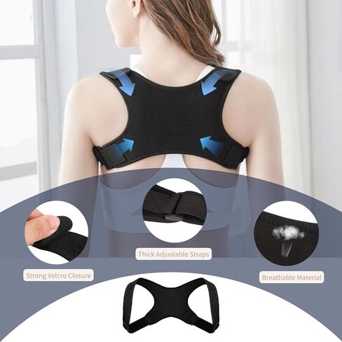 مصحح الوضعية للنساء والرجال، دعامة الظهر، مصحح الوضعية، دعامة الظهر للرجال أسفل الظهر، دعم الظهر، دعامة كتف قابلة للتنفس، تخفيف آلام الظهر، مكواة فرد الظهر، دعامة الظهر للوضعية in Kuwait