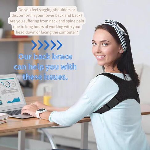 مصحح الوضعية للنساء والرجال، دعامة الظهر، مصحح الوضعية، دعامة الظهر للرجال أسفل الظهر، دعم الظهر، دعامة كتف قابلة للتنفس، تخفيف آلام الظهر، مكواة فرد الظهر، دعامة الظهر للوضعية in Kuwait