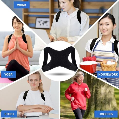 مصحح الوضعية للنساء والرجال، دعامة الظهر، مصحح الوضعية، دعامة الظهر للرجال أسفل الظهر، دعم الظهر، دعامة كتف قابلة للتنفس، تخفيف آلام الظهر، مكواة فرد الظهر، دعامة الظهر للوضعية in Kuwait