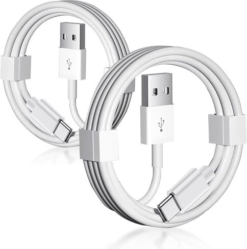 2 Pack Car Carplay Cable for iPhone 15 USB A to USB C Cable for iPhone 15 Pro Max 15 Plus Cord, iPad 4C USB C Cable,Samsung,Google,LG, iPad Pro 12.9 iPad Air 5th 4th Mini 6th Gen Charger Charging Cord in Saudi Arabia