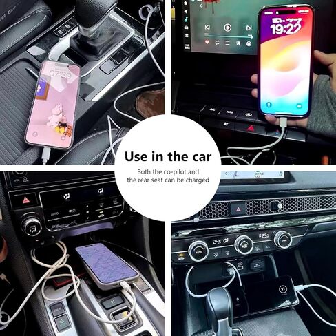 2 Pack Car Carplay Cable for iPhone 15 USB A to USB C Cable for iPhone 15 Pro Max 15 Plus Cord, iPad 4C USB C Cable,Samsung,Google,LG, iPad Pro 12.9 iPad Air 5th 4th Mini 6th Gen Charger Charging Cord in Saudi Arabia