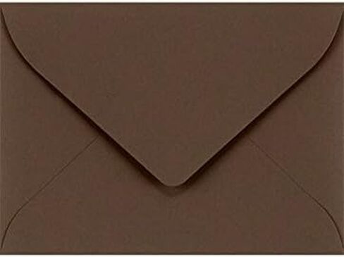 مظاريف صغيرة من LUXPaper #17 | 2 11/16 بوصة × 3 11/16 بوصة | شوكولاتة براون | 80 رطل. نص | 50 الكمية in Saudi Arabia