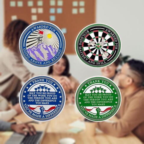 عملة تحدي التشجيع - هدايا تقدير الموظف، عملة شكر ملهمة للطلاب وزملاء العمل (مجموعة من 5) in Kuwait