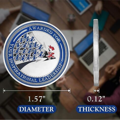 عملة تحدي التشجيع - هدايا تقدير الموظف، عملة شكر ملهمة للطلاب وزملاء العمل (مجموعة من 5) in Kuwait