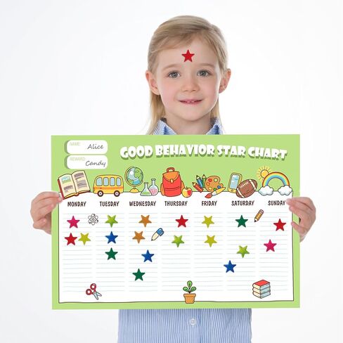 ملصقات النجوم لمكافأة الأطفال، 3840 قطعة من ملصقات النجوم الصغيرة بألوان قوس قزح، 80 ورقة ملصقات النجوم الصغيرة، ملصقات النجوم اللامعة للمدرسة، المنزل، البار، ديكور المنزل والمكتب in Kuwait