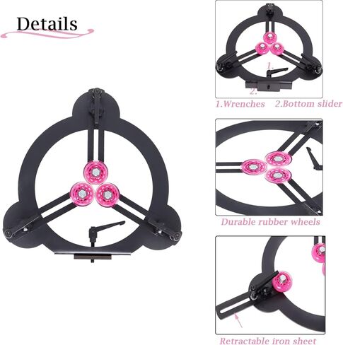 مسند ثابت للخشب متوافق مع أرجوحة المخرطة مقاس 12 بوصة، مسند ثابت لمخرطة الخشب قابل للتعديل بثلاث نقاط in Kuwait