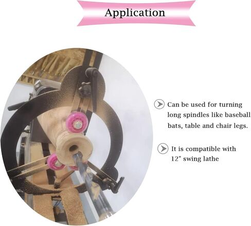 مسند ثابت للخشب متوافق مع أرجوحة المخرطة مقاس 12 بوصة، مسند ثابت لمخرطة الخشب قابل للتعديل بثلاث نقاط in Kuwait