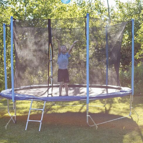 8 Sets Trampoline Anchors Metal Ground Anchor Kit Heavy Duty Spiral Trampoline Stakes Corkscrew Shape Trampoline Tie Down Anchor Kit for Trampoline Tent Garden Fence Sheds Swings Canopies in Saudi Arabia
