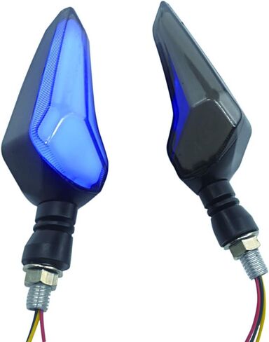 2 قطعة مؤشرات دراجة نارية تتدفق بدوره أضواء الإشارة 12 فولت المصابيح لمبات للدراجات النارية تحول المؤشرات in Kuwait