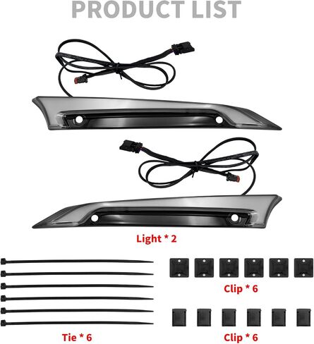 HDBUBALUS Motorcycle LED Windshield Trim Lights Running Turn Signal Windshield Decorative Lamps Fit For Harley Road Glide FLTRX 2015-up Black in Saudi Arabia