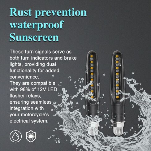 إشارات الانعطاف للدراجات النارية، أضواء إشارة الدراجات النارية، إشارات الانعطاف LED للدراجات النارية، أضواء الجري أثناء النهار للدراجات النارية، إشارات الانعطاف المتدفقة للدراجات النارية، المركبات الكهربائية، ATV (أزرق) in Kuwait