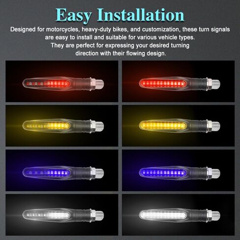 إشارات الانعطاف للدراجات النارية، أضواء إشارة الدراجات النارية، إشارات الانعطاف LED للدراجات النارية، أضواء الجري أثناء النهار للدراجات النارية، إشارات الانعطاف المتدفقة للدراجات النارية، المركبات الكهربائية، ATV (أزرق) in Kuwait