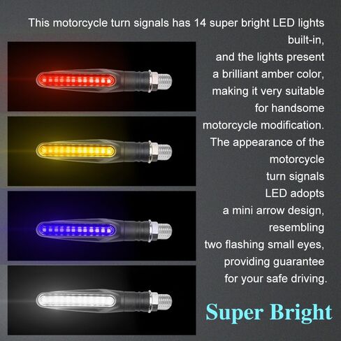 إشارات الانعطاف للدراجات النارية، أضواء إشارة الدراجات النارية، إشارات الانعطاف LED للدراجات النارية، أضواء الجري أثناء النهار للدراجات النارية، إشارات الانعطاف المتدفقة للدراجات النارية، المركبات الكهربائية، ATV (أزرق) in Kuwait