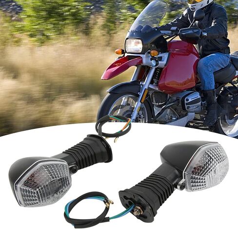 KIMISS Motorcycle Turn Signal Light, ABS Front Turn Signal Light Indicator Lamp 12V Blinkers Indicator Lamp Replacement for DL 1000 VStrom 20062012 (Transparent) in Saudi Arabia