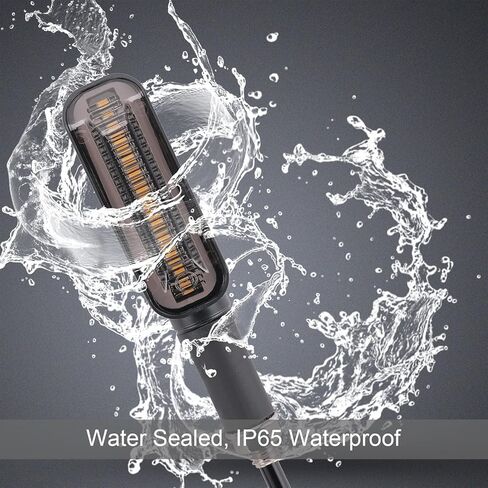 4 قطعة مؤشرات للدراجات النارية تتدفق أضواء إشارة الانعطاف للدراجات النارية مؤشرات الانعطاف أثناء النهار وأضواء الفرامل 12 فولت للدراجات النارية والدراجات النارية LED كهرمان أبيض وأحمر in Kuwait