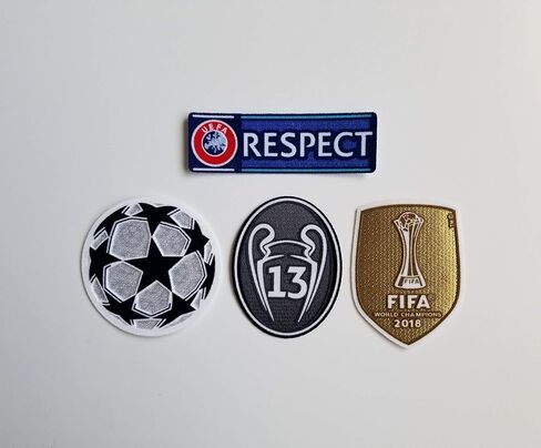 2018 UEFA Champions League Real Madrid Set Soccer Patch 13 Trophy Respect Bale Benzema Hazard in Saudi Arabia