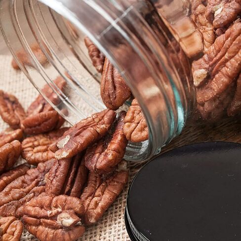 برطمانات شموع فارغة بسعة 8 أونصة من QMET، 6 عبوات زجاجية بأغطية معدنية وملصقات كرافت مثالية لبرطمانات الشموع لصنع الشموع (العنبر) in Kuwait