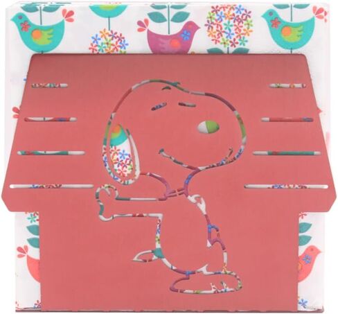 Finex Peanuts Snoopy White Dog Stainless Steel Napkin Holder Stand for home RV camper kitchen table party restaurant (Red) in Saudi Arabia
