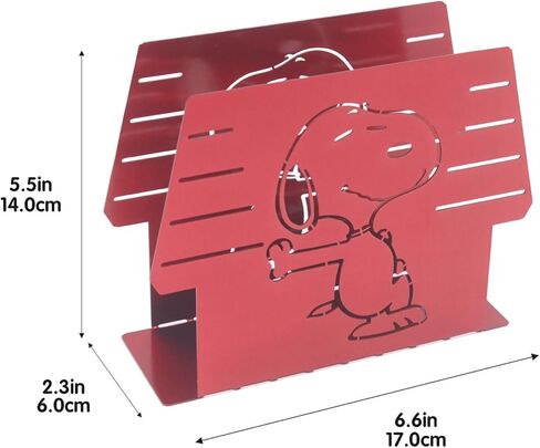 Finex Peanuts Snoopy White Dog Stainless Steel Napkin Holder Stand for home RV camper kitchen table party restaurant (Red) in Saudi Arabia