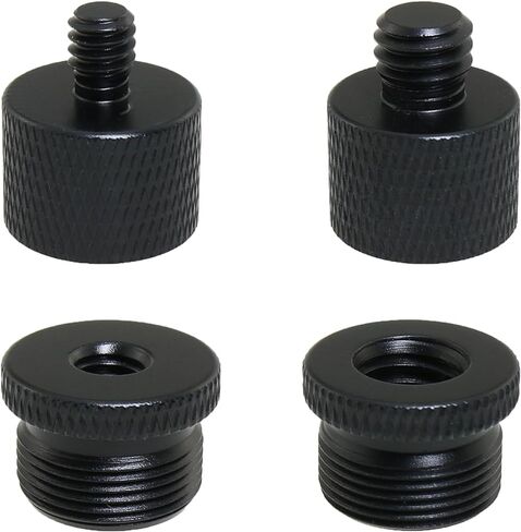 4PCS Microphone Stand Adaptor Microphone Thread Adaptor Female to Male Adaptor Suitable for Microphone Stands Microphone Clip Camera Stands and Recorder Stands in Saudi Arabia